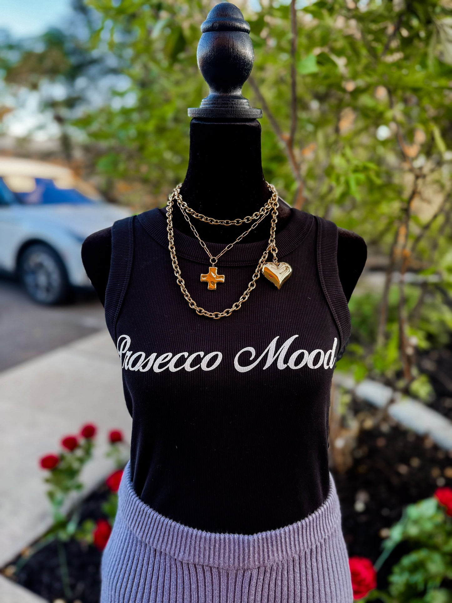 Prosecco Mood Ribbed Tank