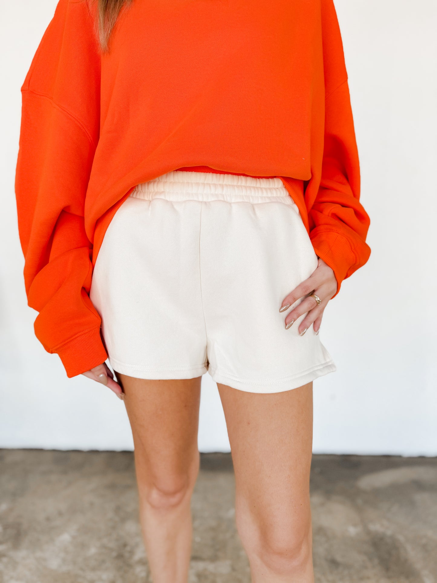 Cream Shorts
