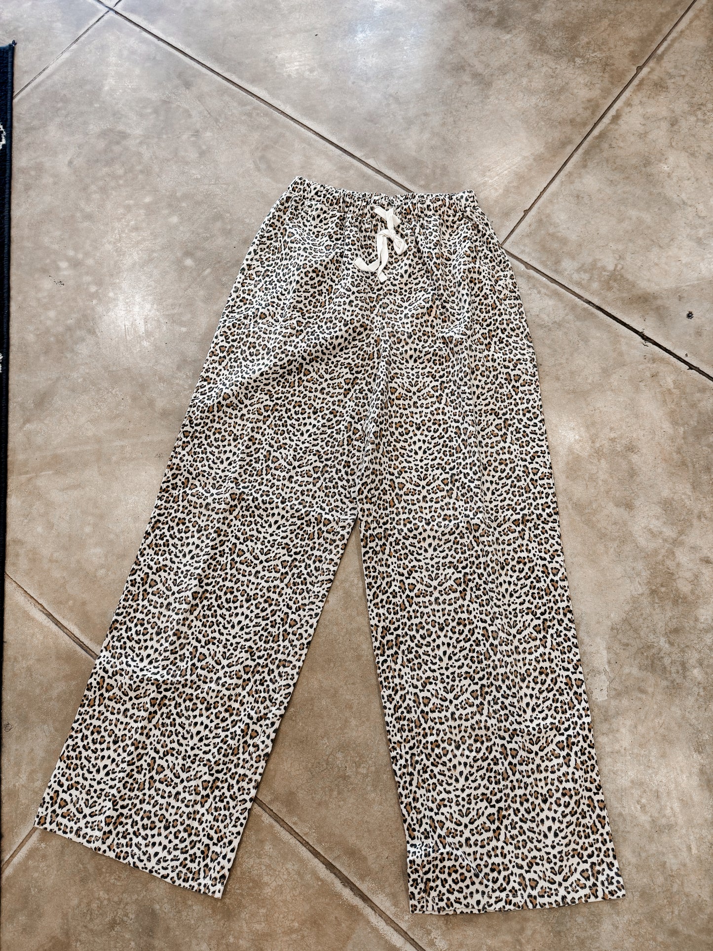 Linen Leopard Pants