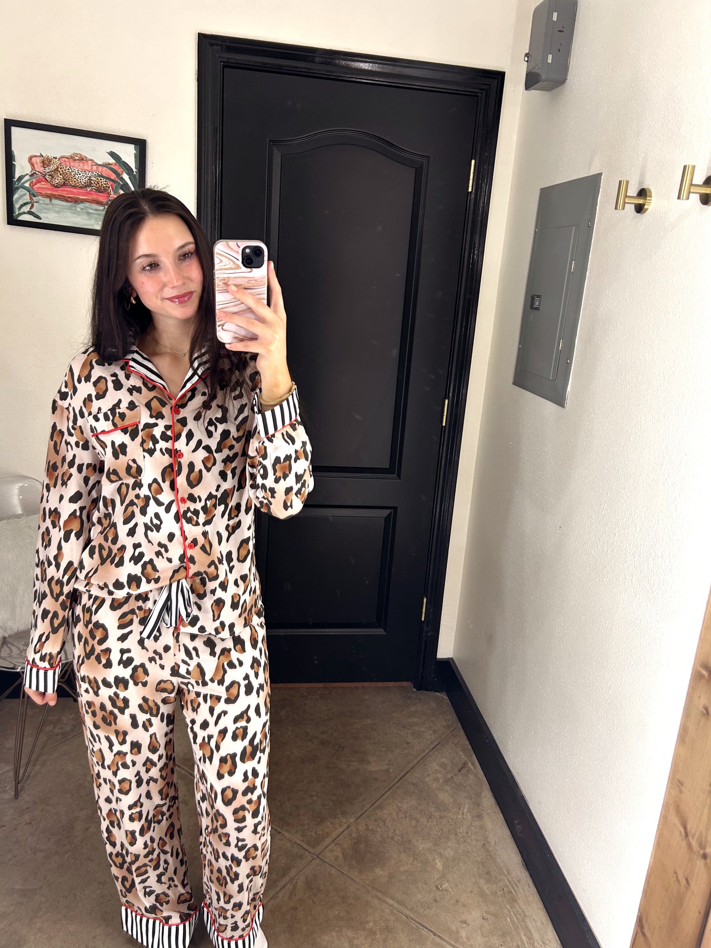 Leopard Pajama Set