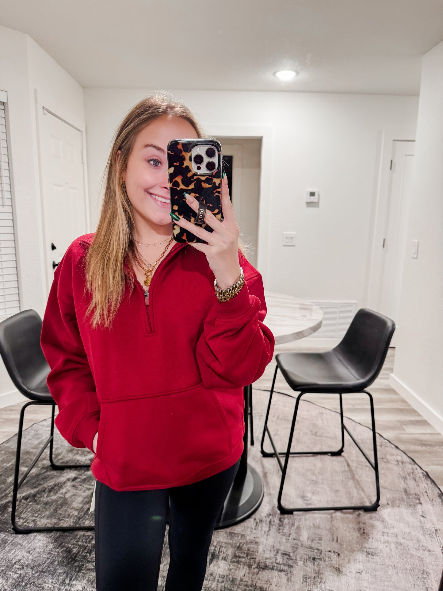 Mock neck pullover