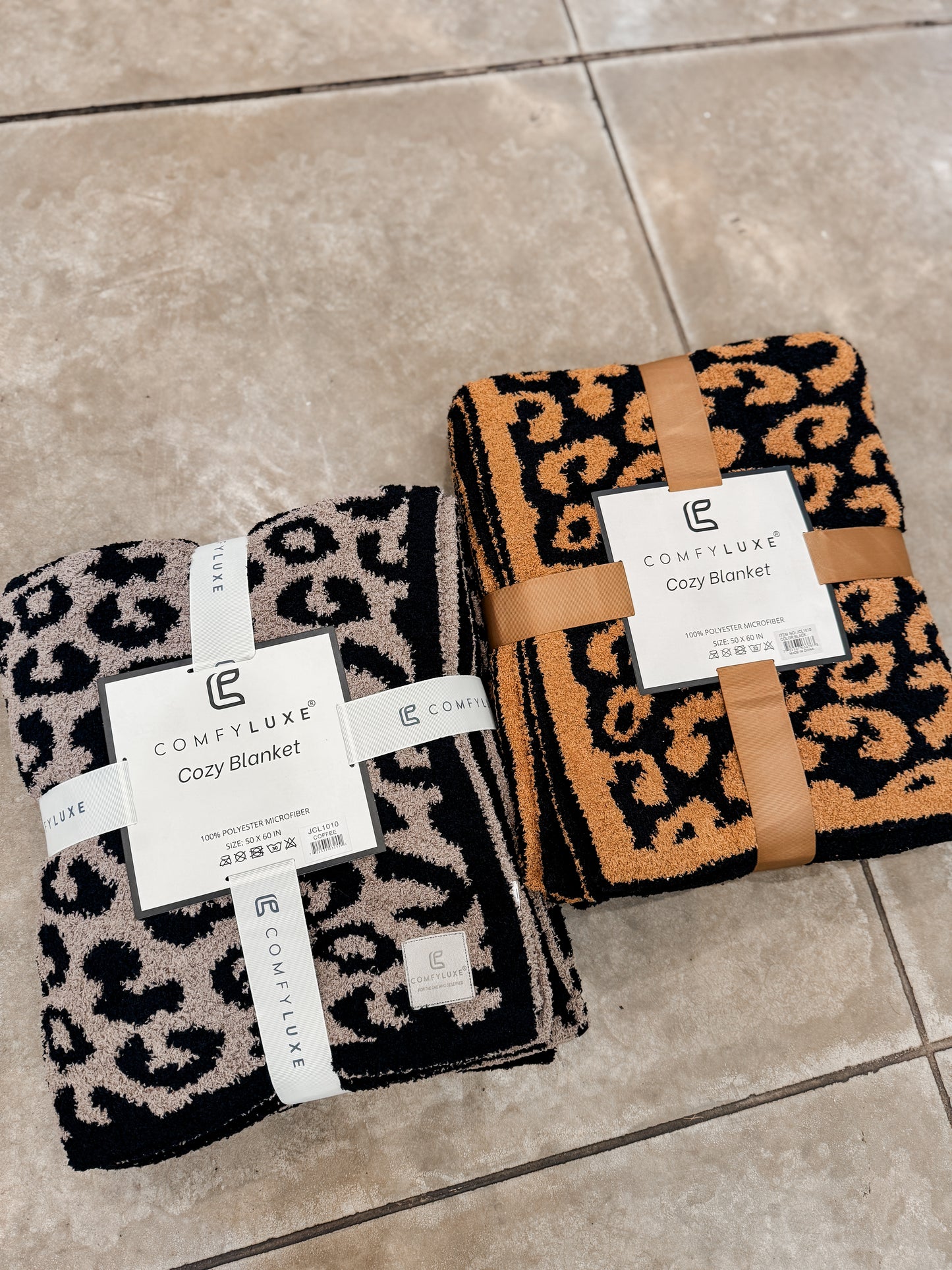 Leopard Print Throw Blanket