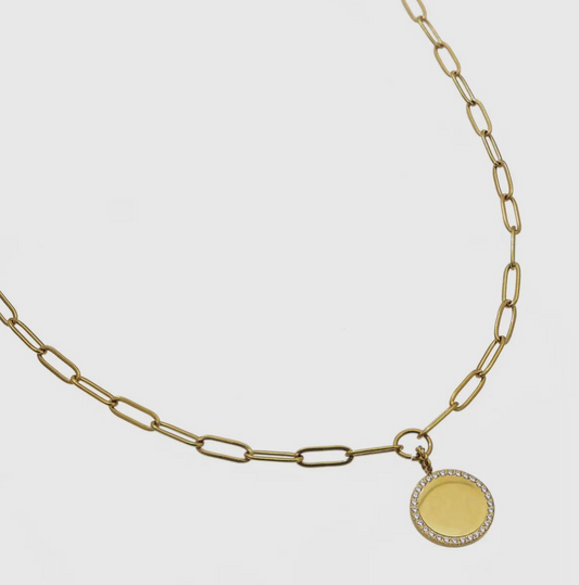 Paperclip Coin Necklace
