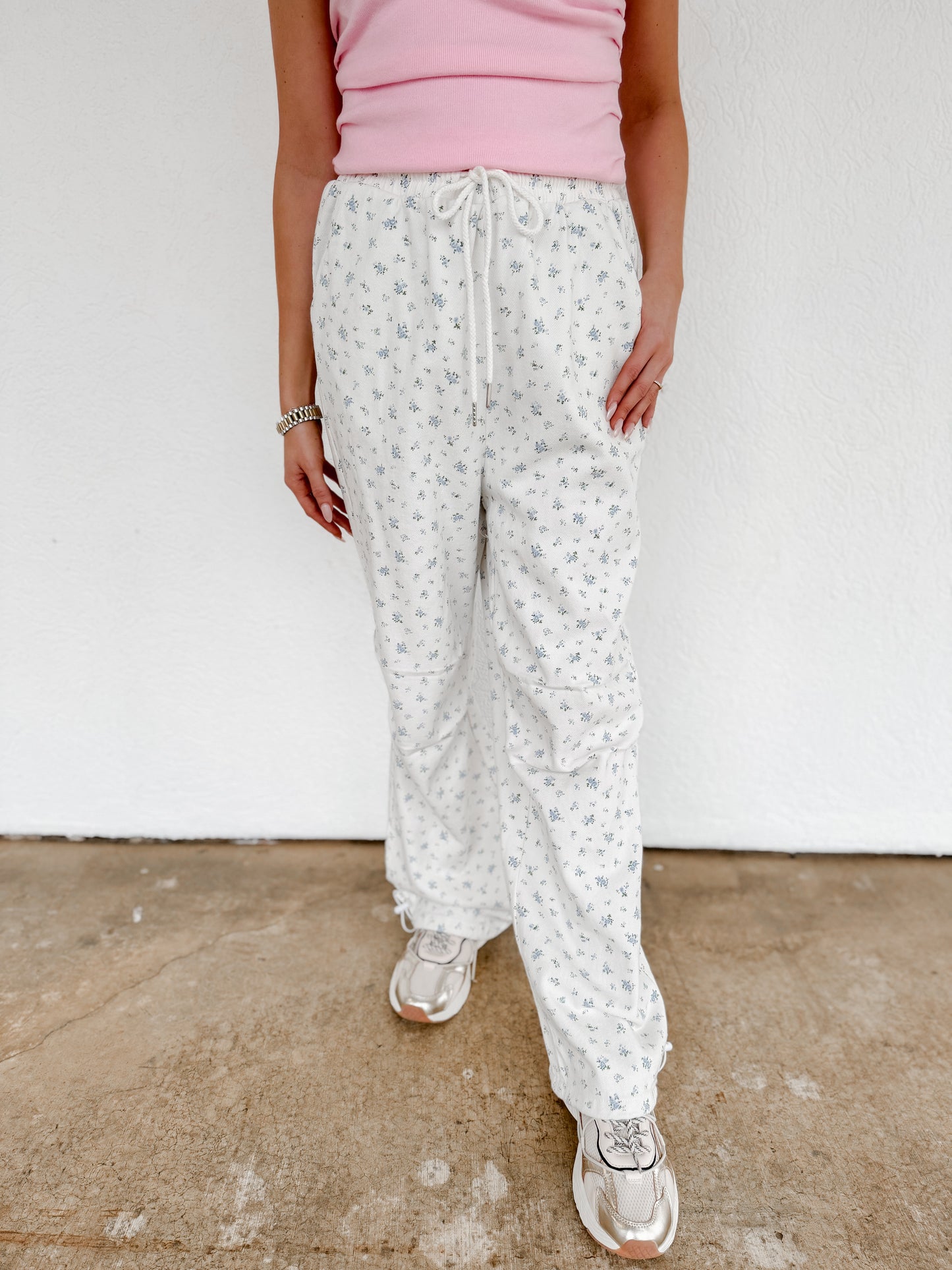Floral Parachute Pants