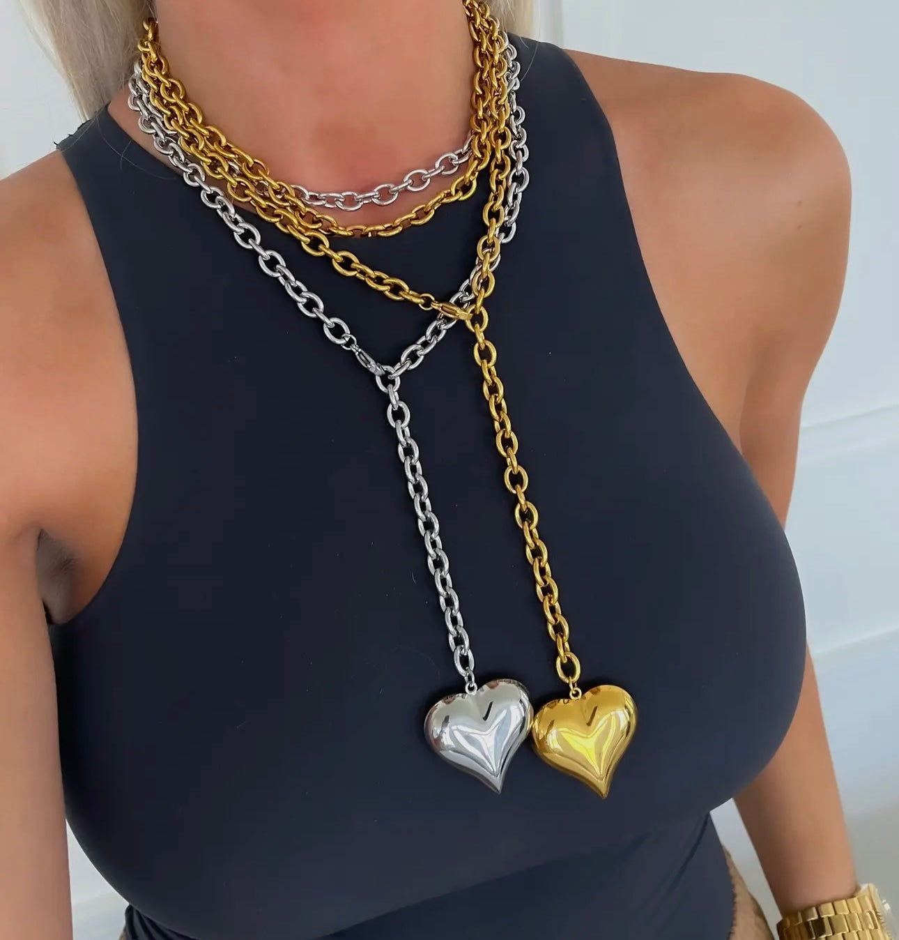 XL heart necklace