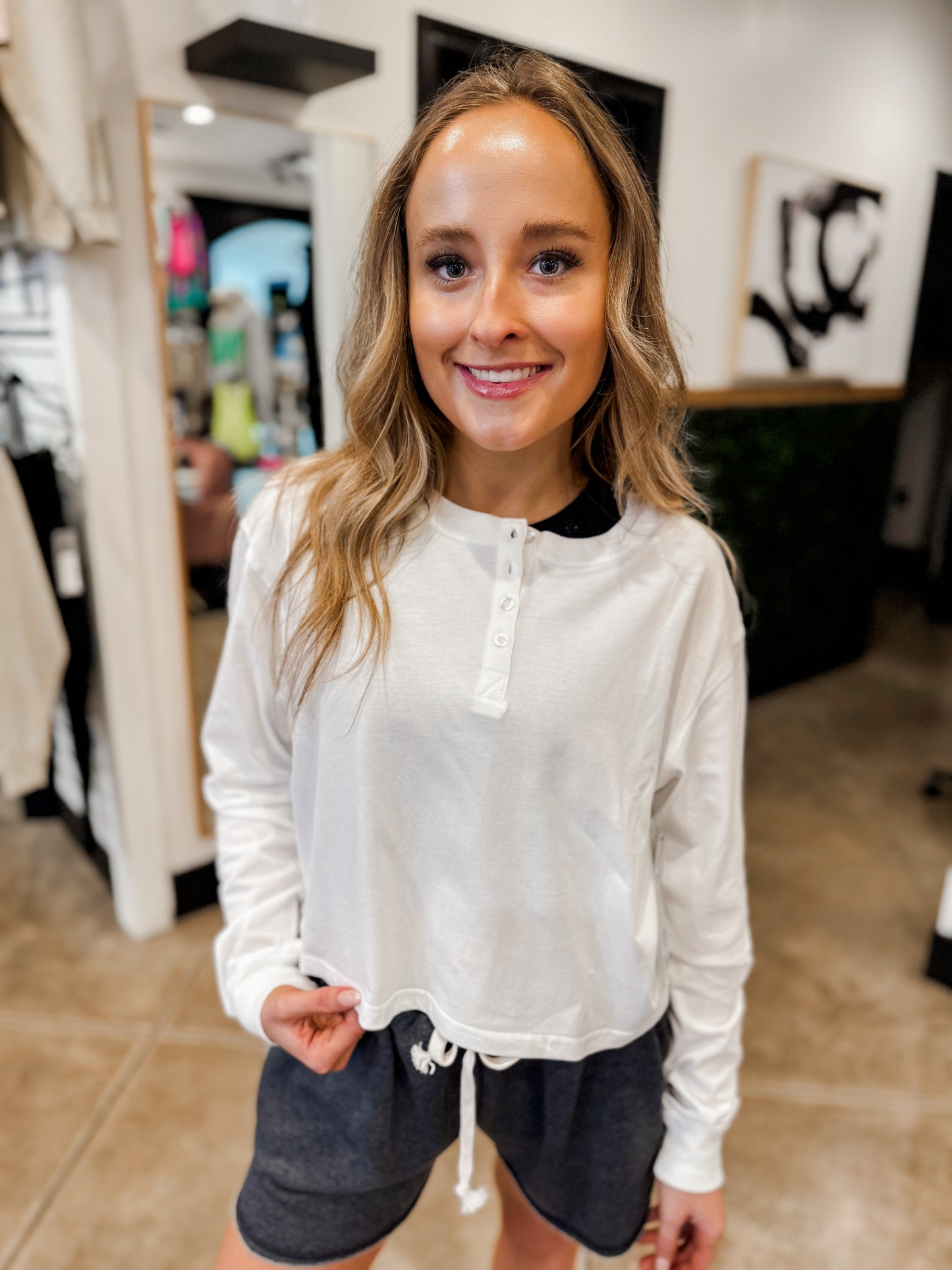 Cotton Henley Top