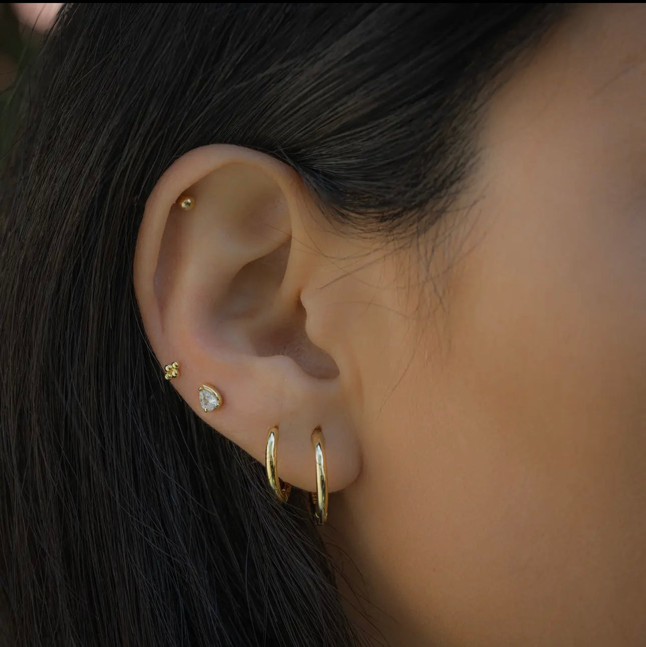 Small hoop earrings