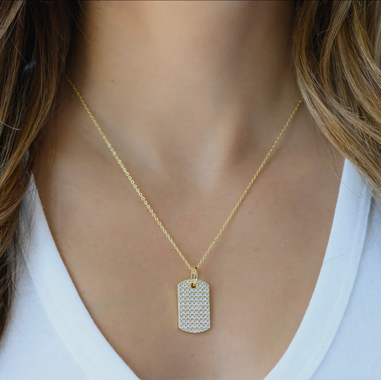 Dog tag necklace