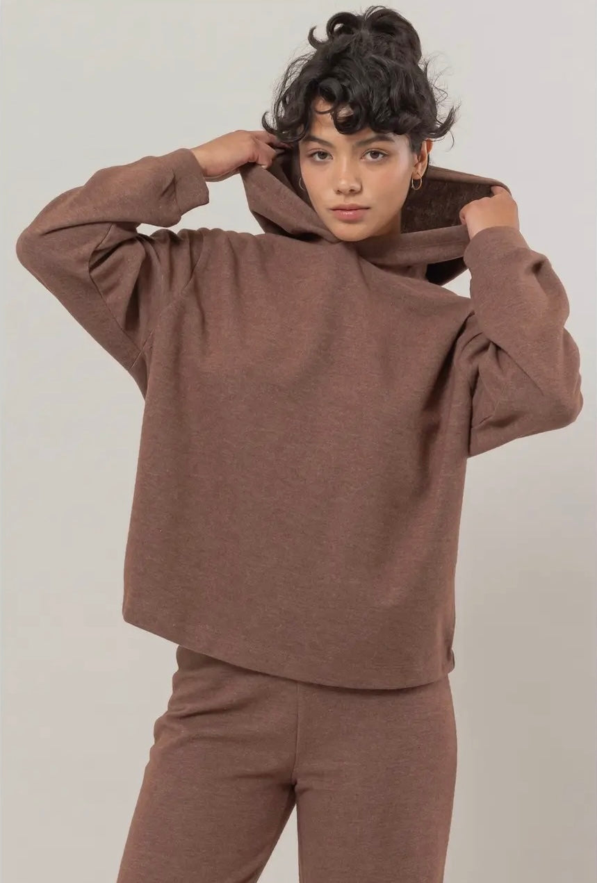 Drop shoulder hoodie