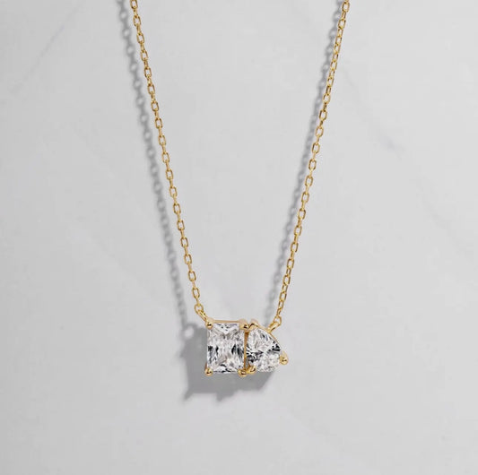 2 stone necklace