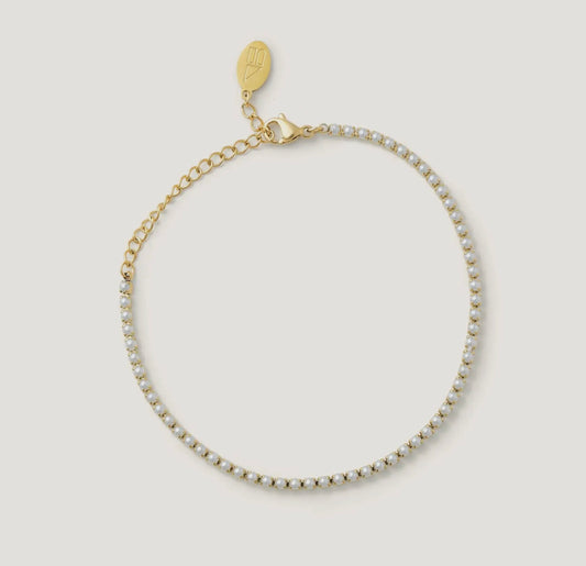 Micro Gold Pearl Bracelet