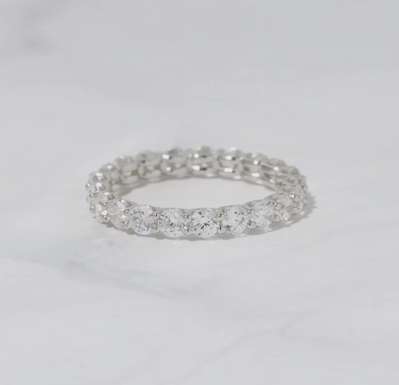 Studded eternity band