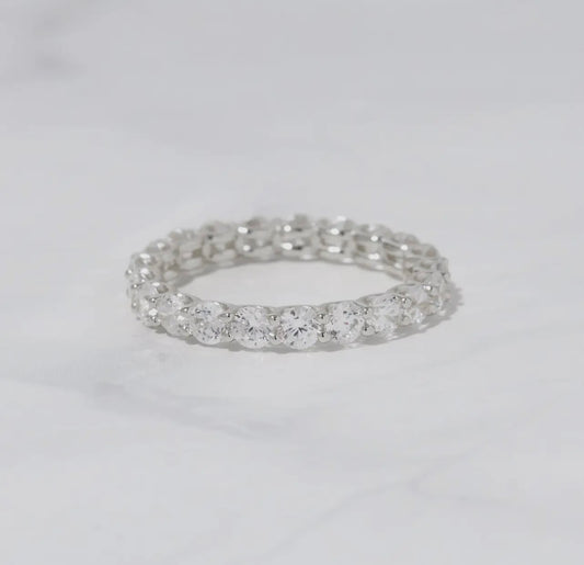 Studded eternity band