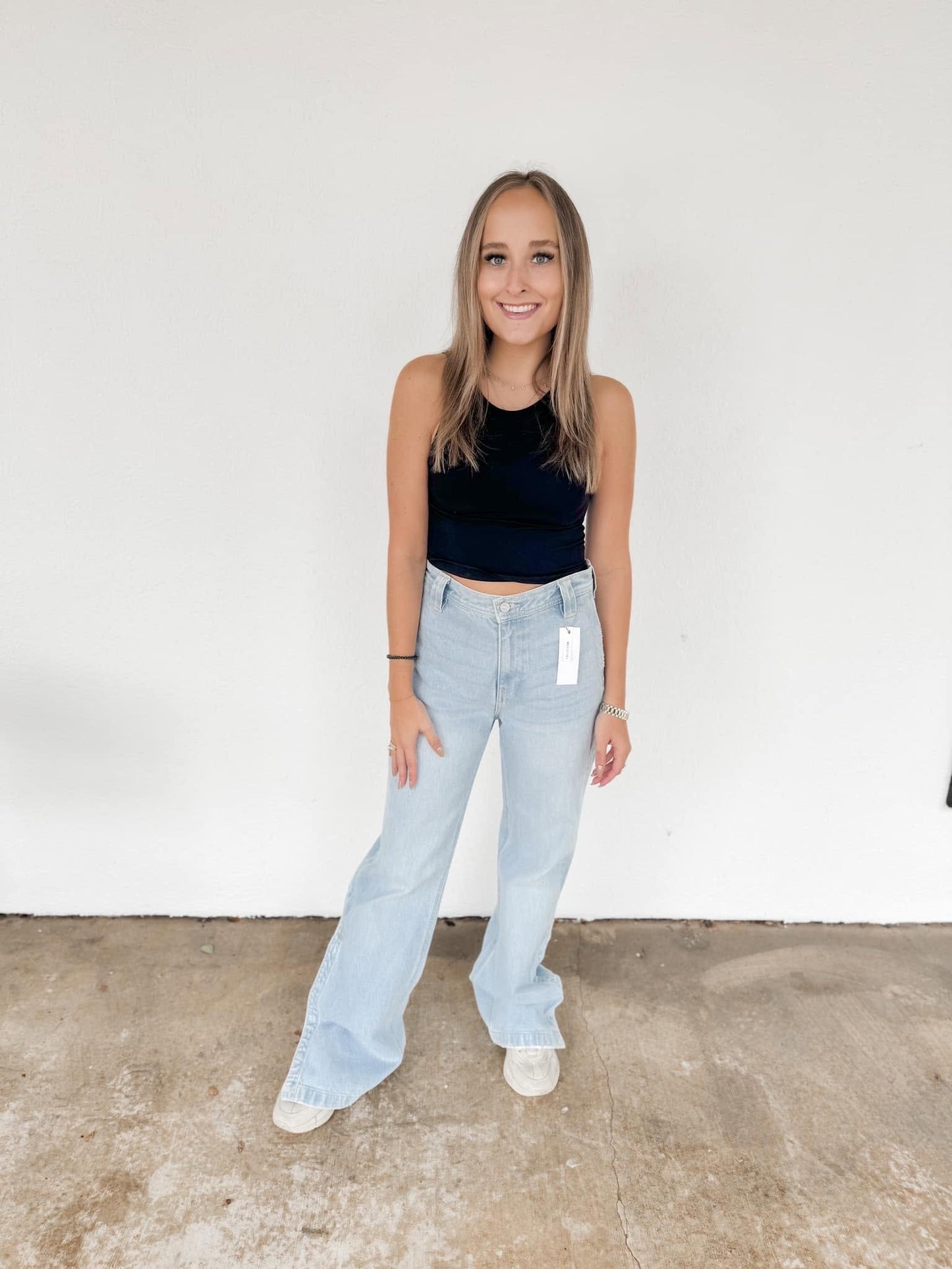 Ultra high rise denim