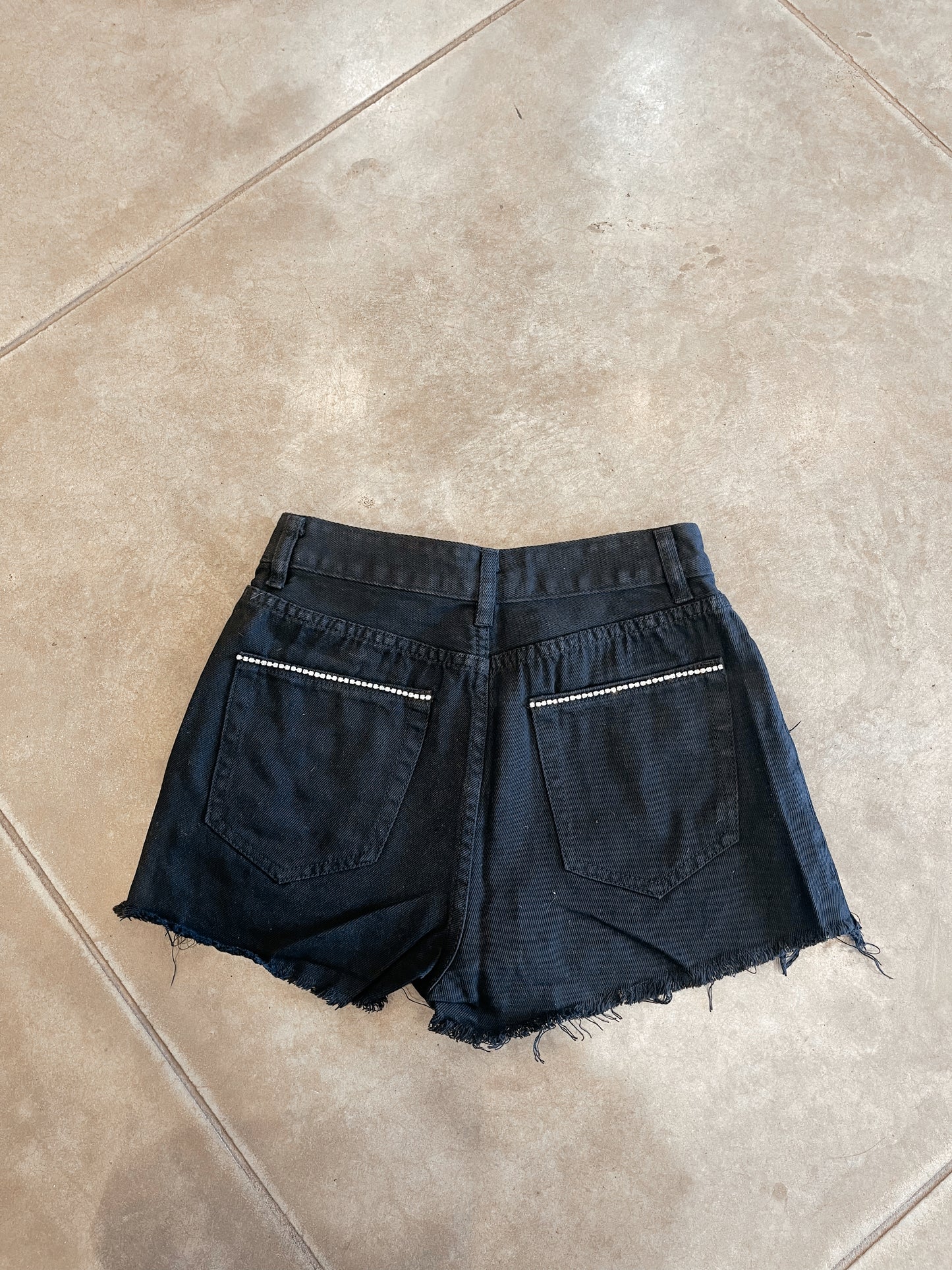 Rhinestone Denim Shorts