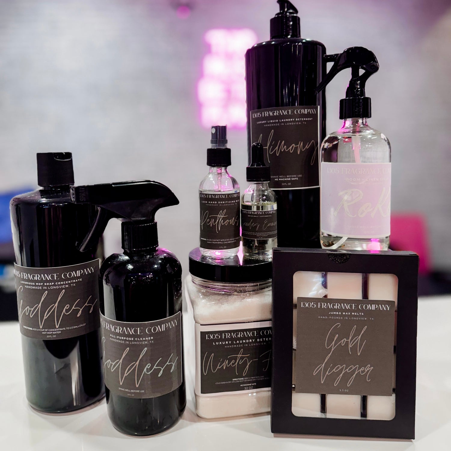 Home and lifestyle products from RoKo Boutique — candles, detergents, and sprays that make every space smell amazing.