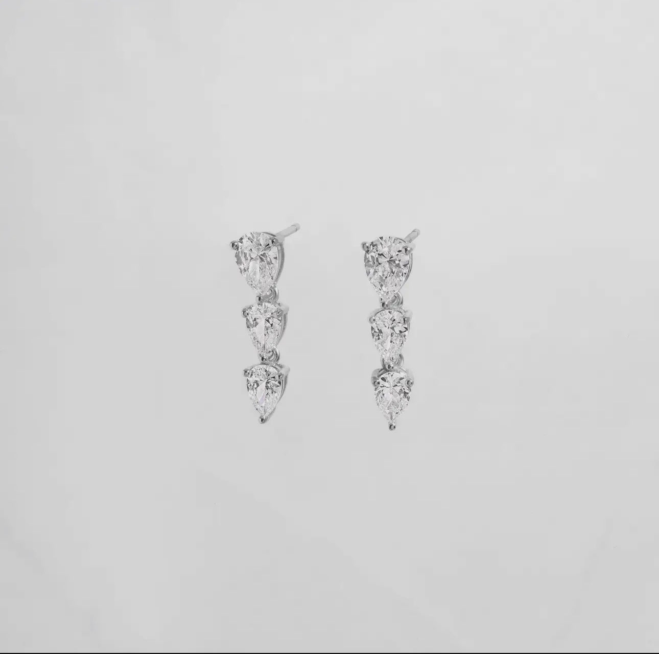 Pear drop earrings