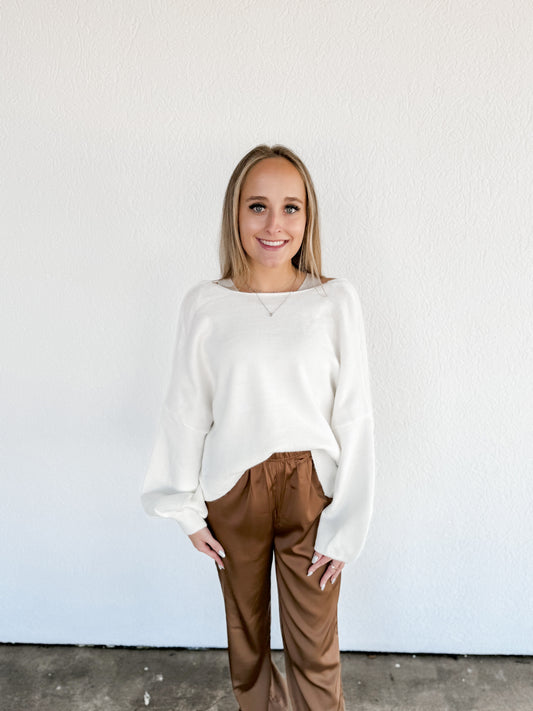Cropped Knit Sweater