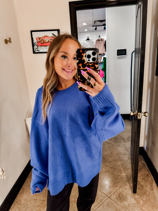 Open back sweater