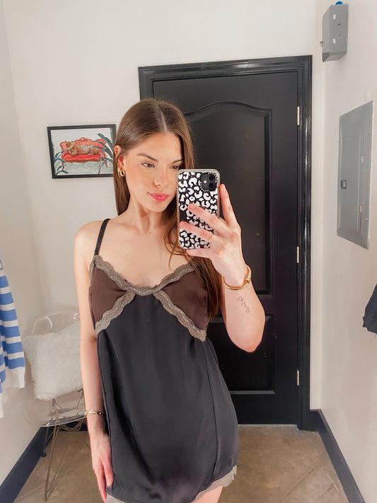 Satin Mini Dress