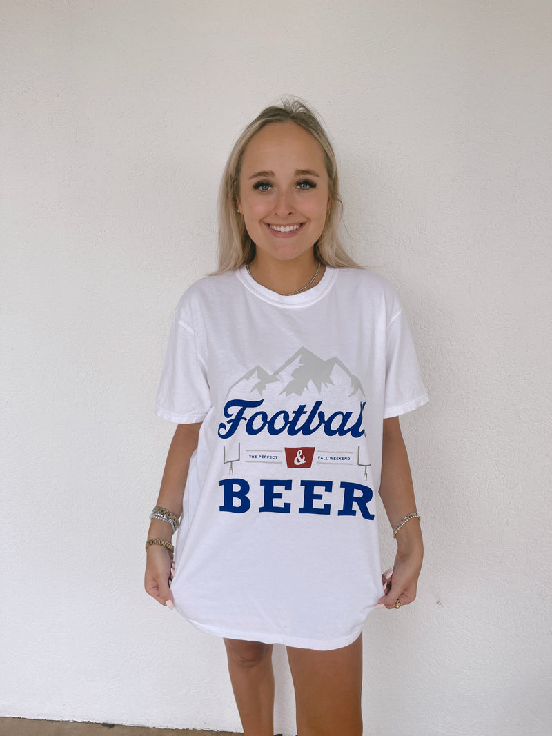 Football & Beer tee