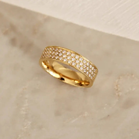 Pave Wide Band Ring
