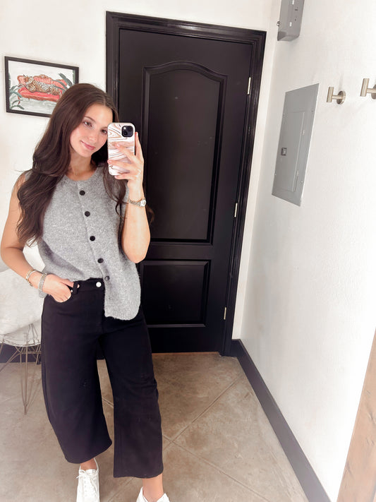 Suede Barrel Pants