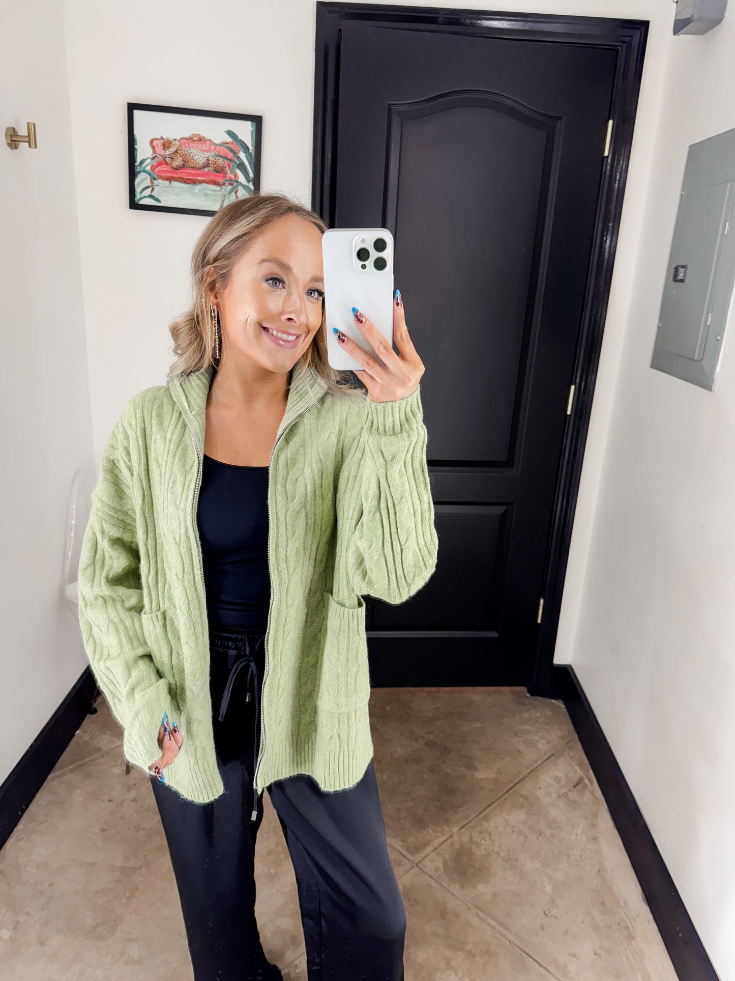 Green Sweater Jacket