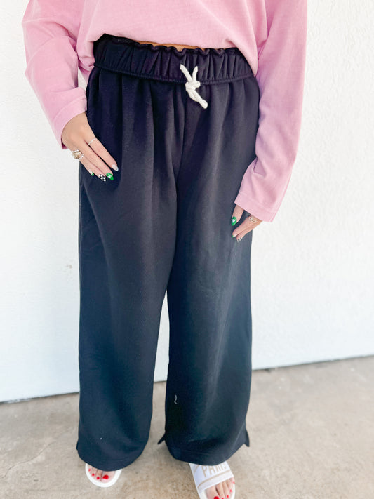 Fold Over Waist Sweatpants