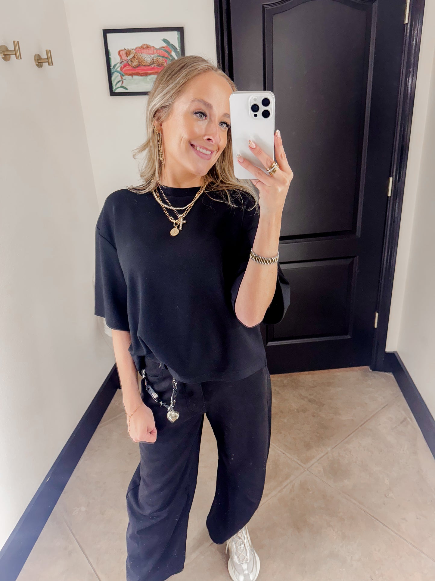 Suede Barrel Pants