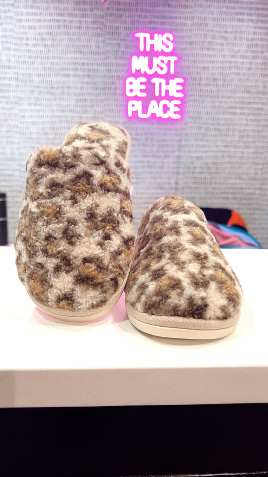 Leopard Print Slippers