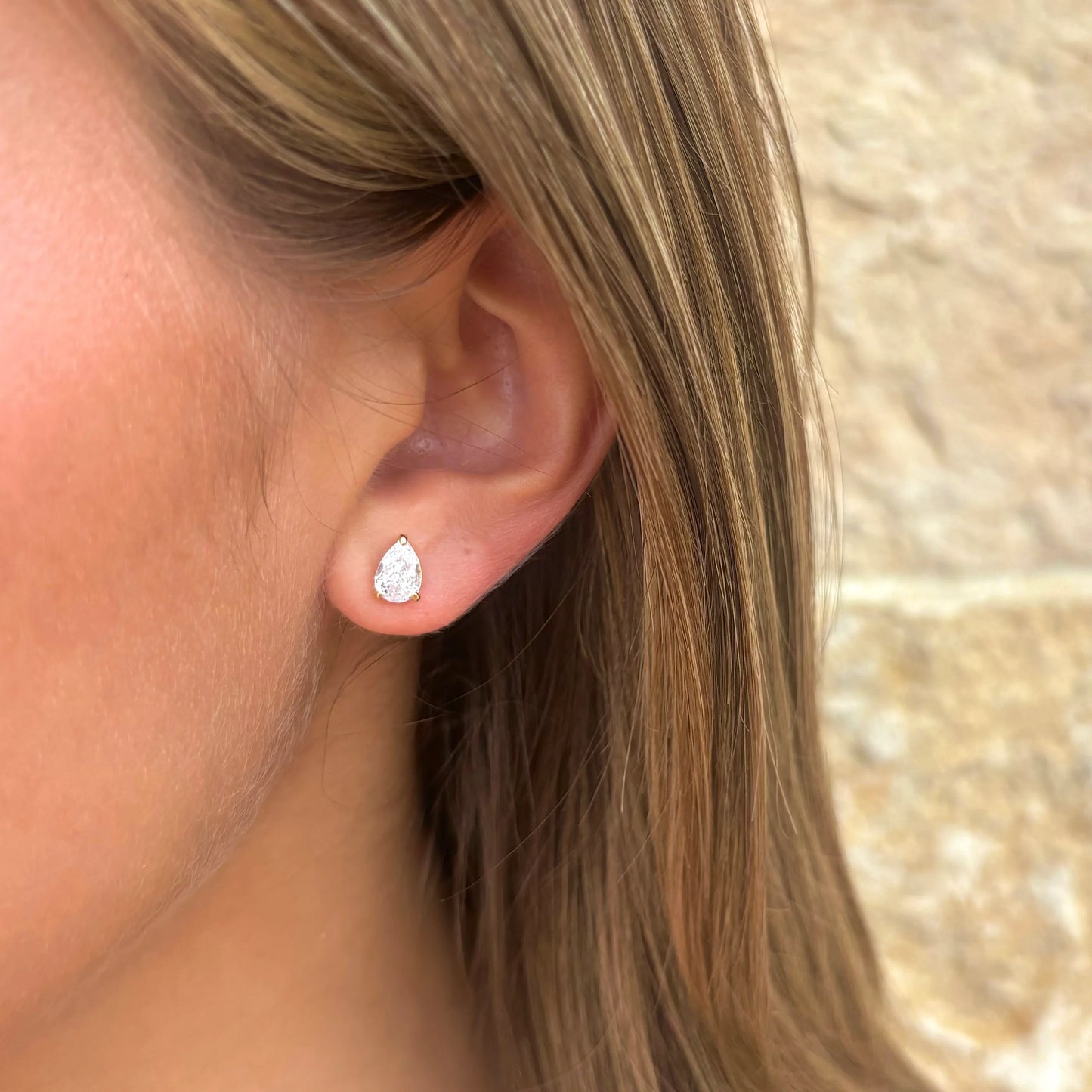 Pear Cut Studs