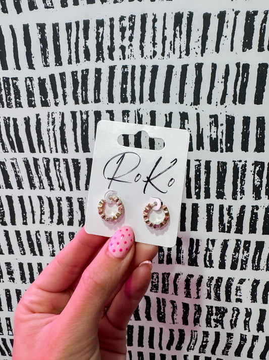 Small huggie earrings