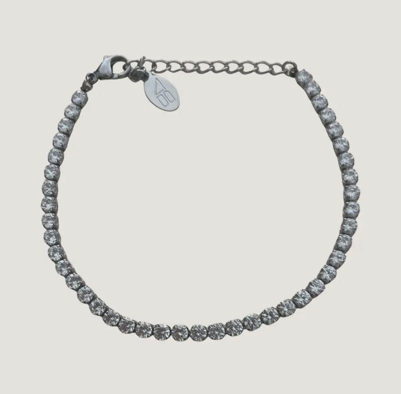 Silver Shimmer Tennis Bracelet