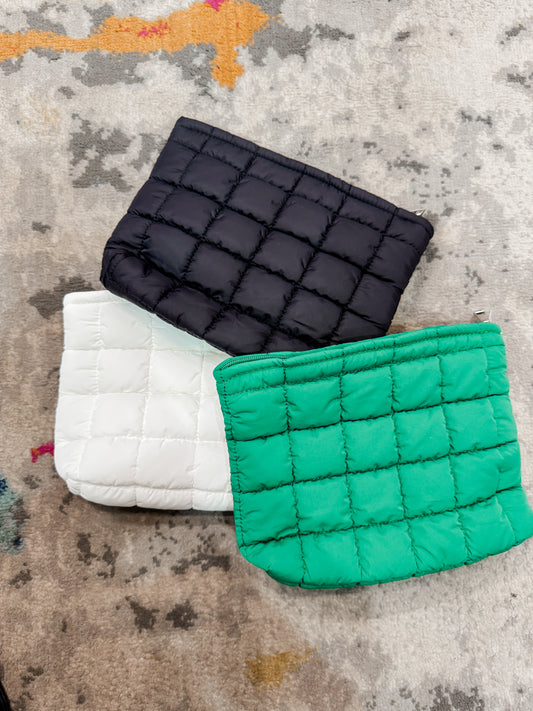 Quilted Cosmetic Pouch