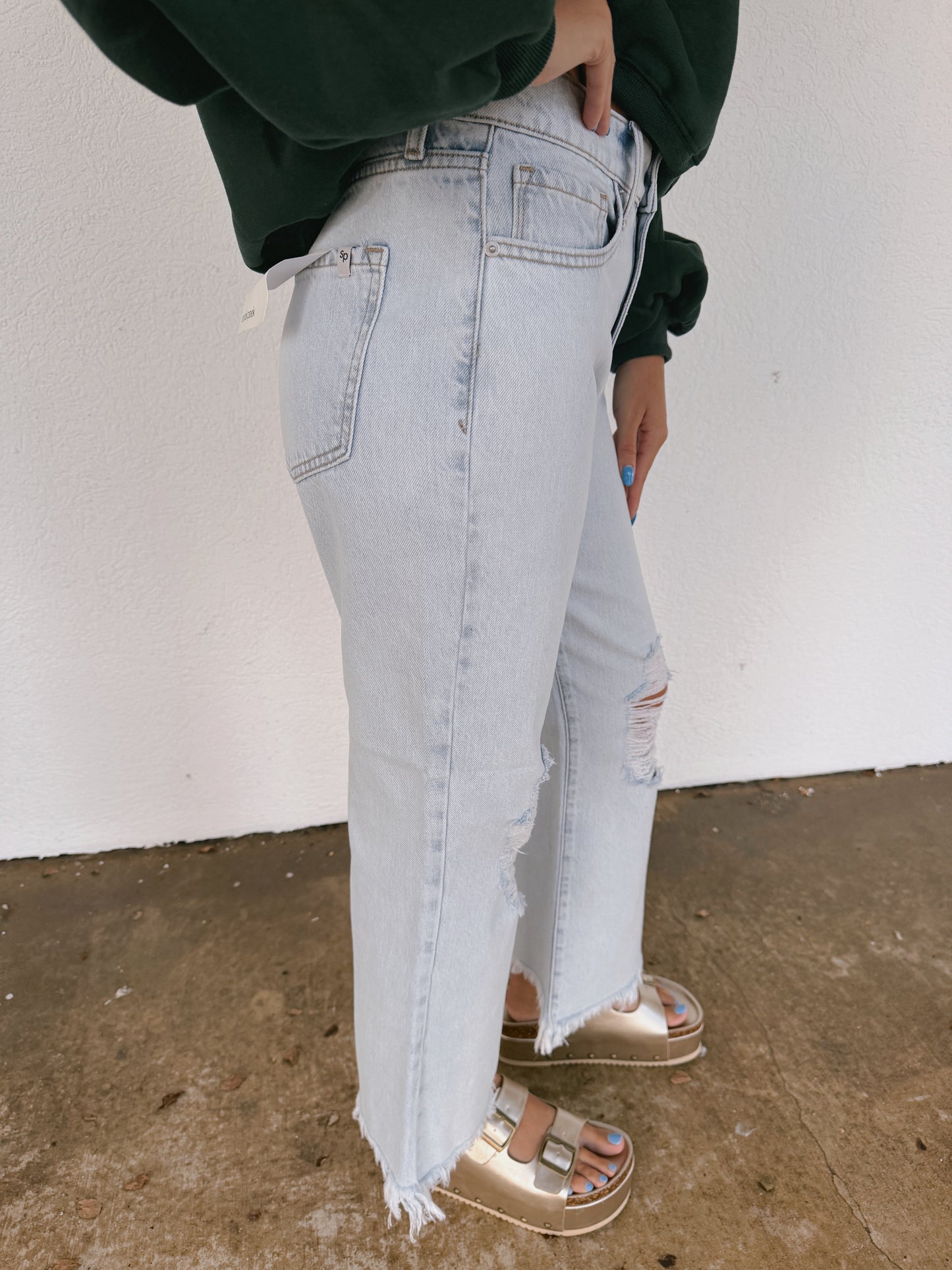 Light wash denim