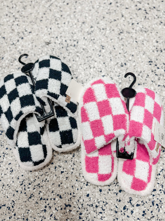 Checkered Slippers
