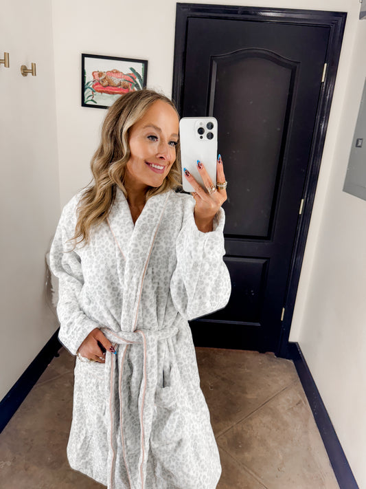 Leopard Print Robe