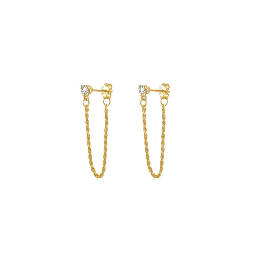 Lucinda Drop Chain Studs