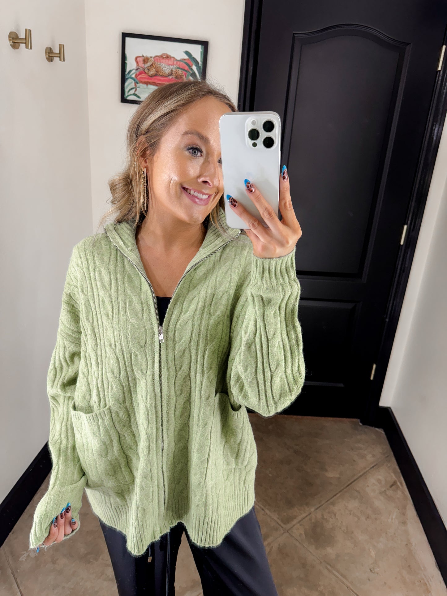Green Sweater Jacket