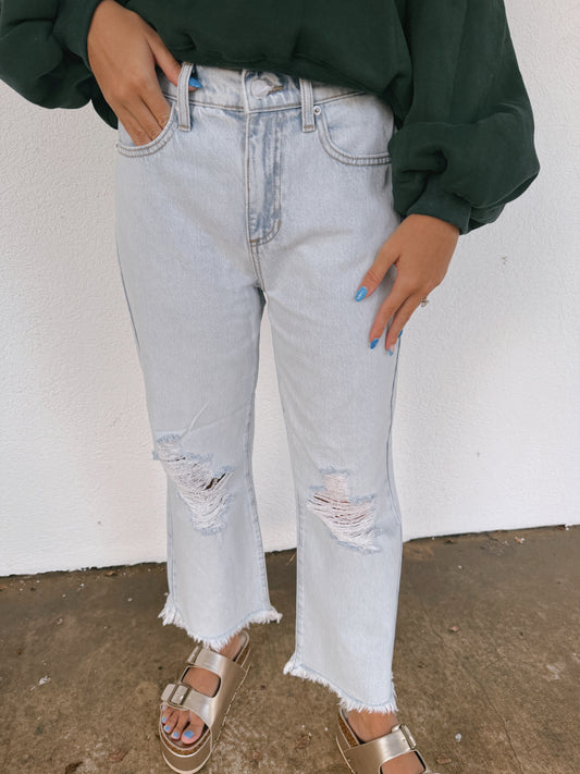 Light wash denim