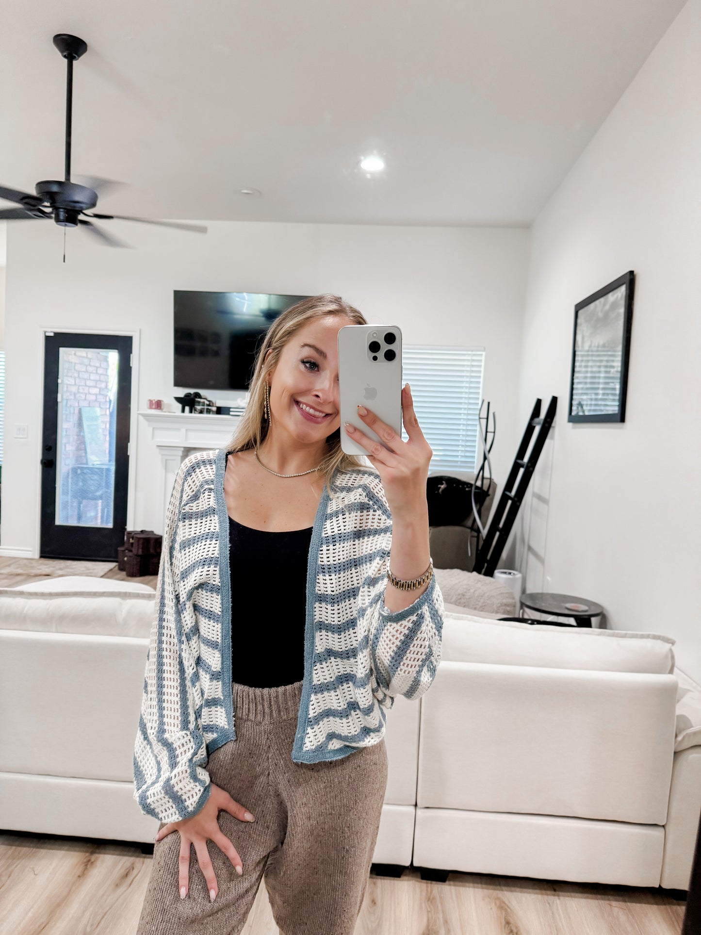 Striped Cardigan