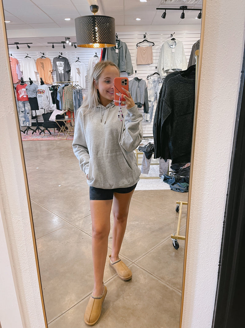 Grey oversized hoodie