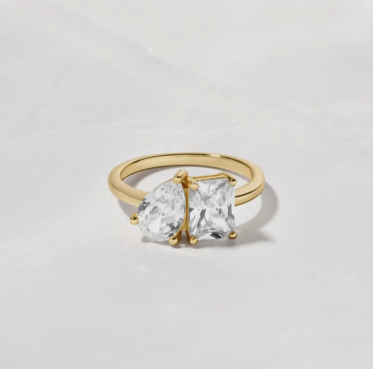 2 stone ring