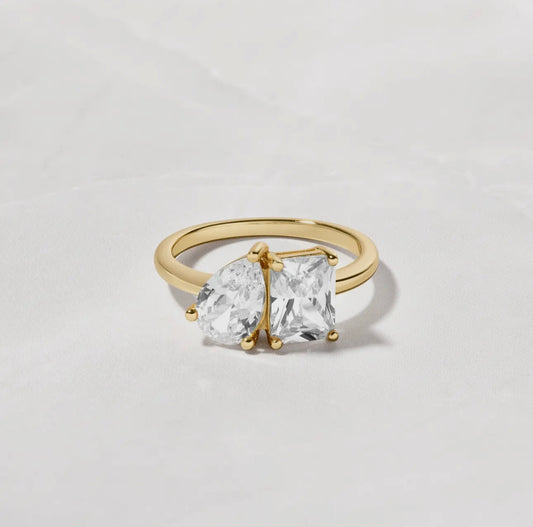 2 stone ring