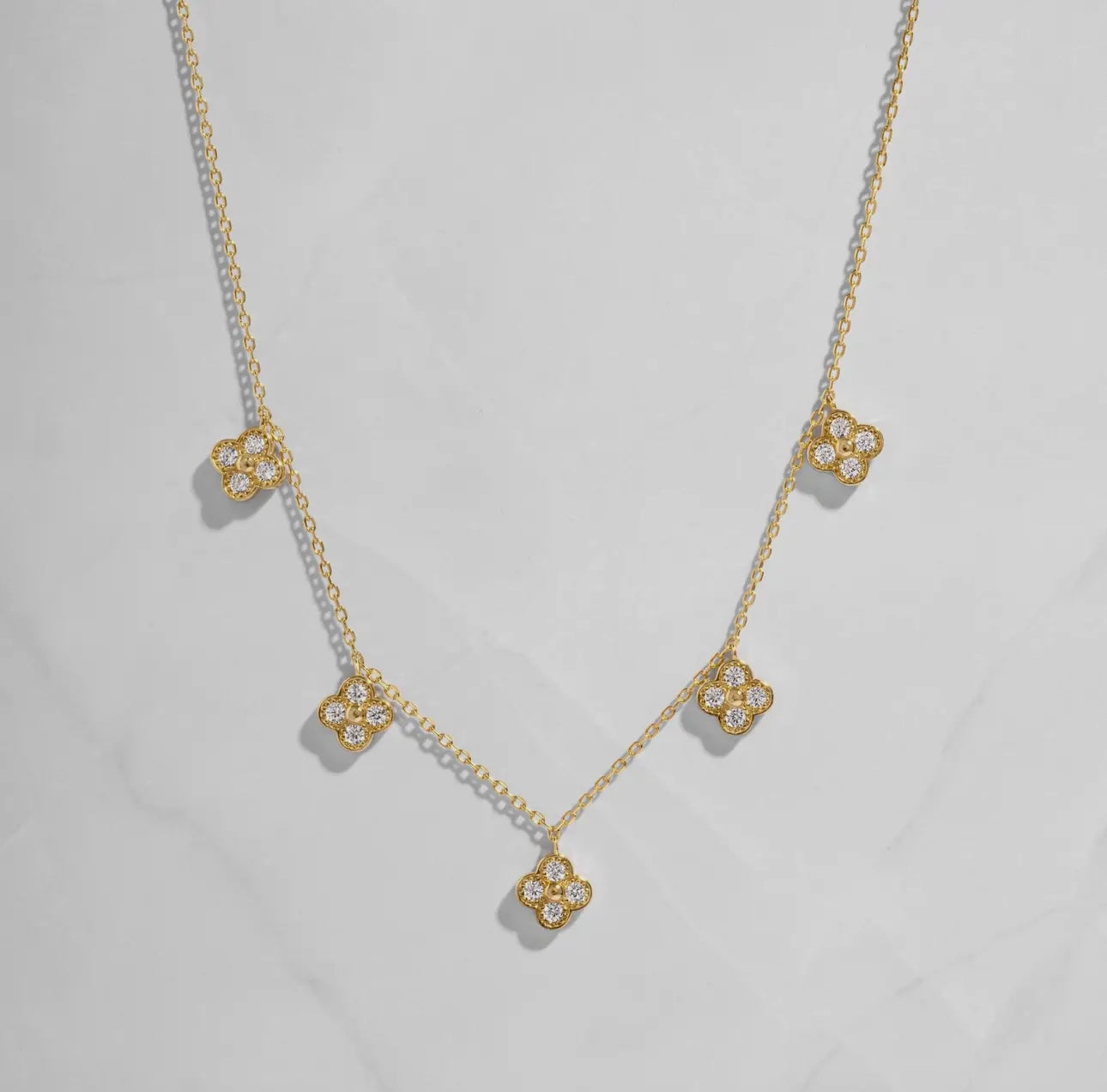 Clover charm necklace