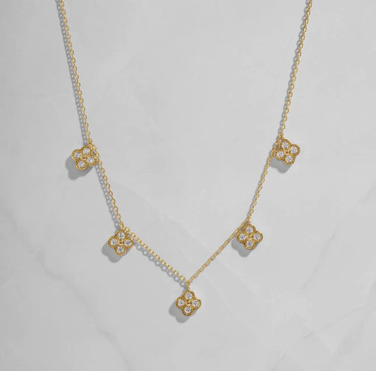 Clover charm necklace