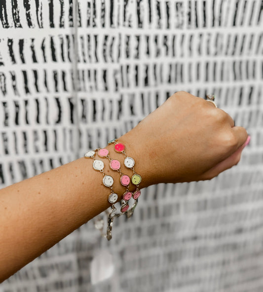 Smiley face bracelet