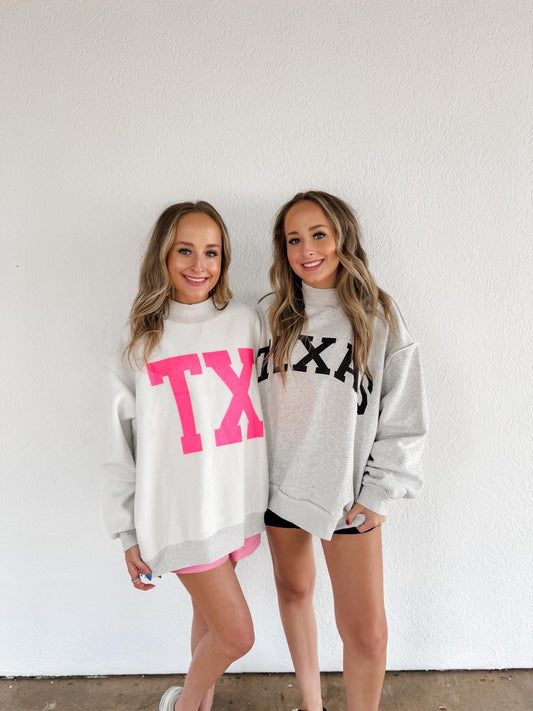 Texas Reversible Mockneck Pullover