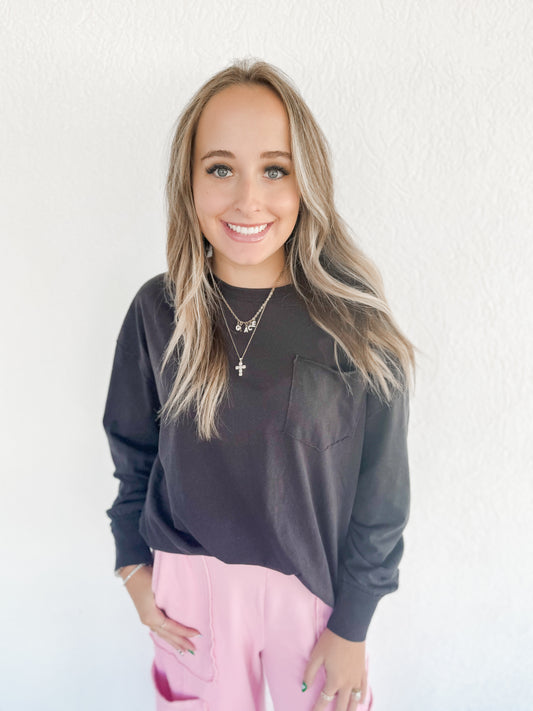 Long Sleeve Pocket Tee